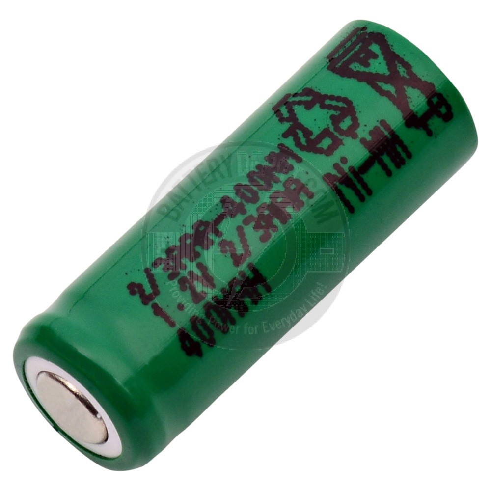 Rechargeable 2/3AAA flat top battery