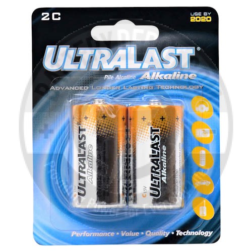 Ultralast C batteries, 2 pack