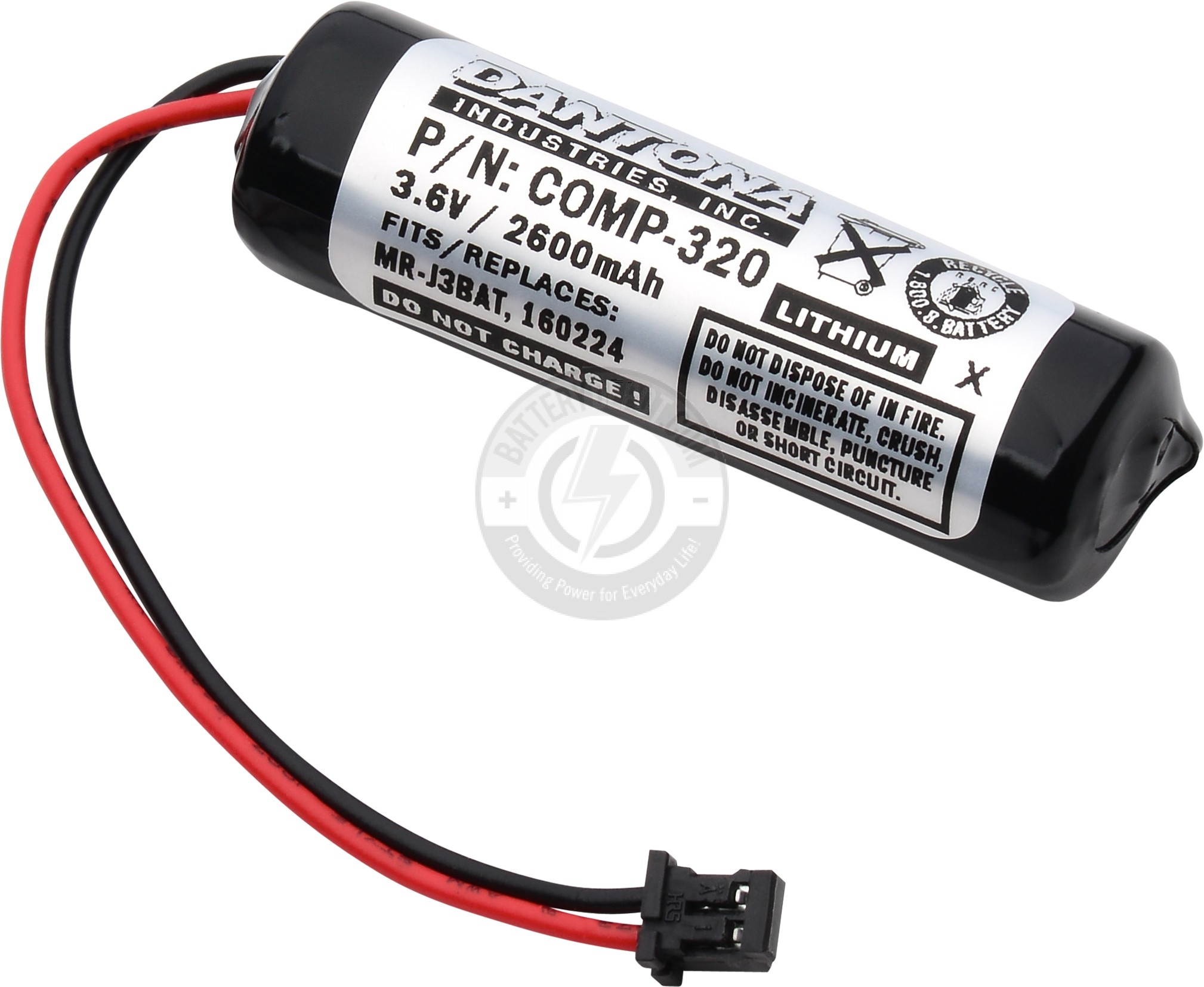 Replacement PLC Battery for ER6VC119A, ER6VC119B