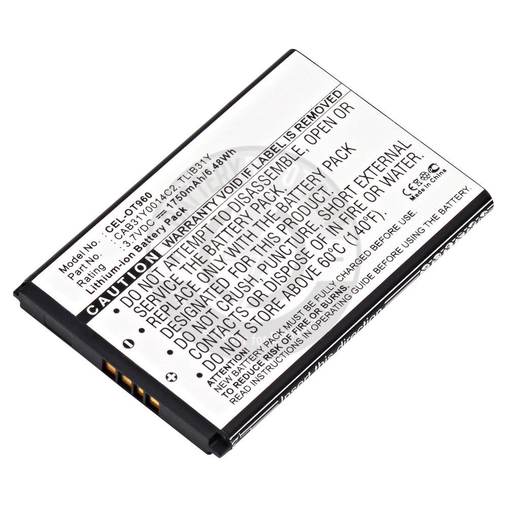 Cell phone battery for Alcatel