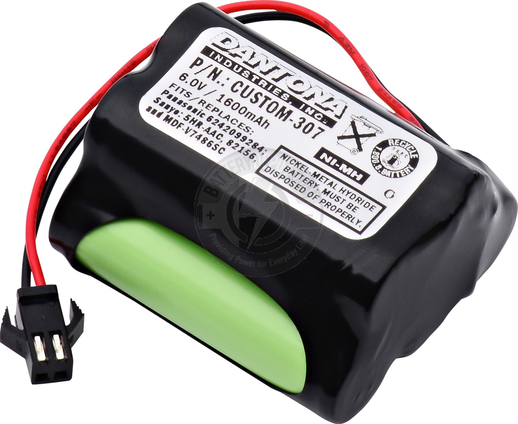 Replacement battery for Sanyo Biomedical Freezer