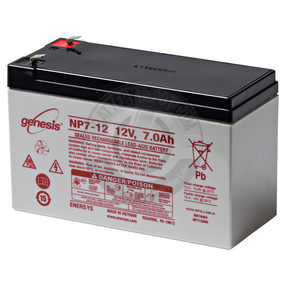 12v 7Ah Sealed Lead Acid Battery with F1 Terminals