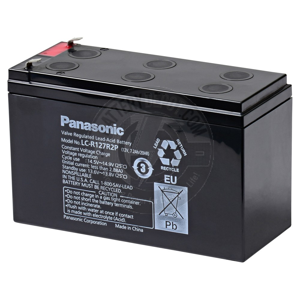 Panasonic 12v 7 2ah Sealed Lead Acid Battery With F1 Terminals Pl 0110