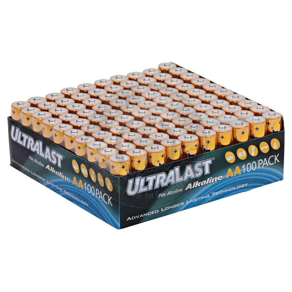UltraLast AA battery, 100 pack