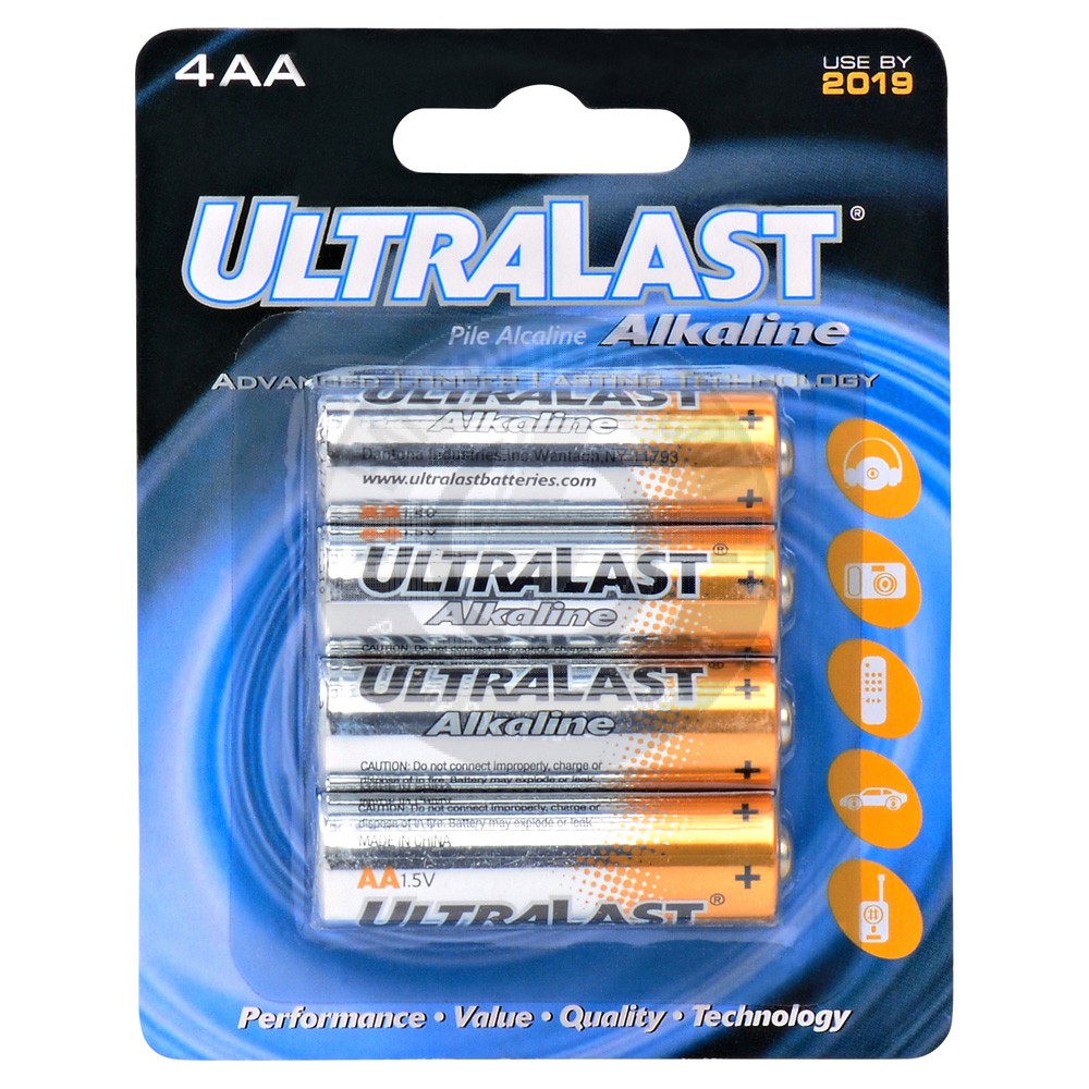 UltraLast AA battery, 4 pack
