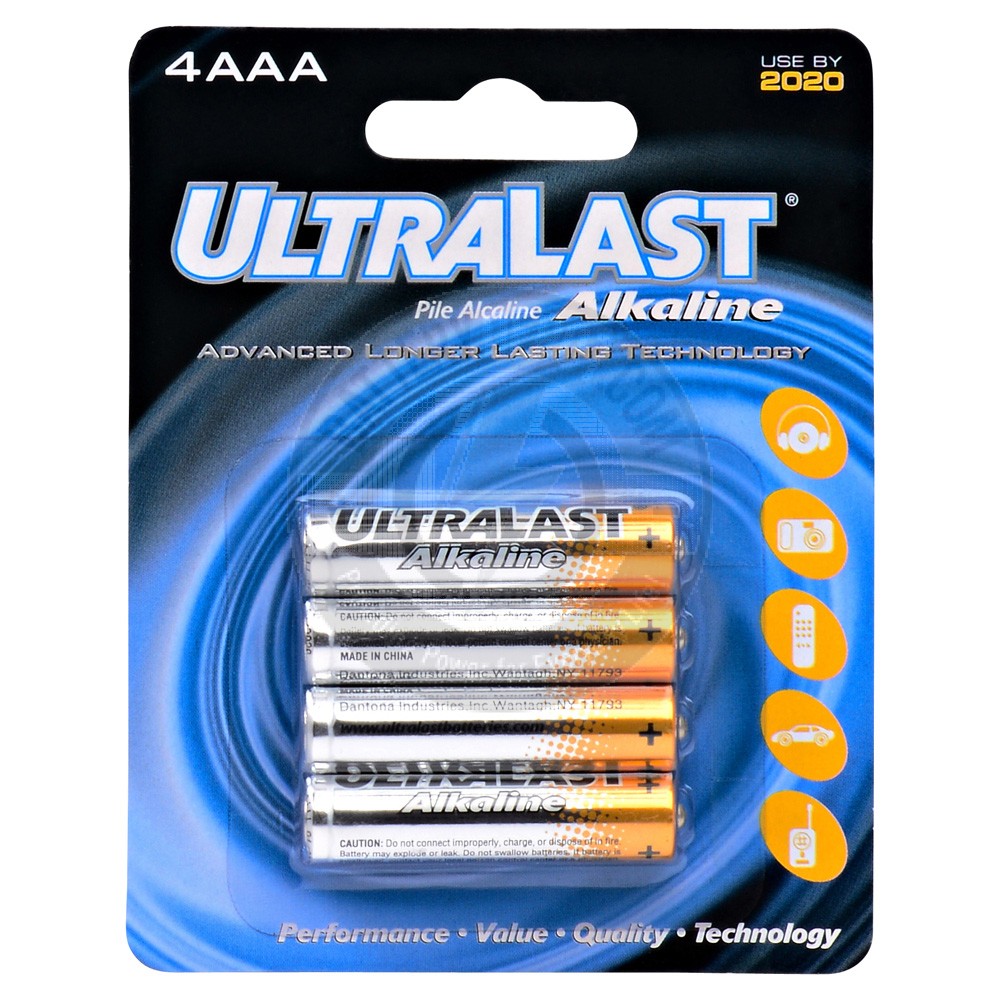 UltraLast AAA battery, 4 pack