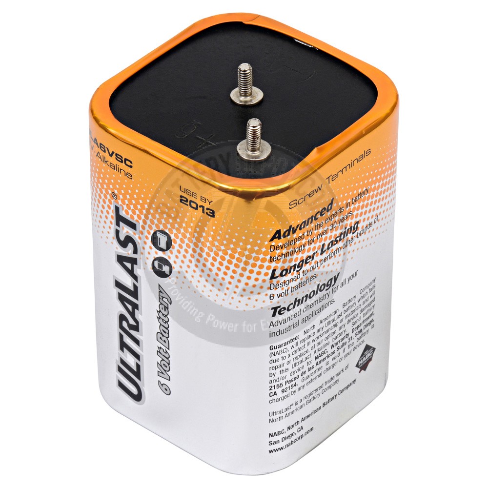 UltraLast 6v screw top lantern battery