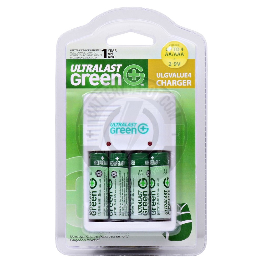 Ultralast Green AA/AAA/9V charger