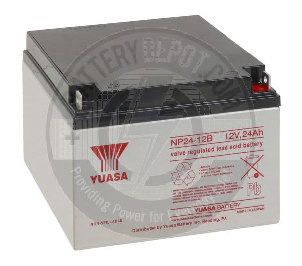 12v 24Ah Sealed Lead Acid Battery with F2 Terminals