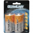 UltraLast D battery, 2 pack