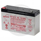 6v 10Ah Sealed Lead Acid Battery with F1 Terminals