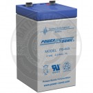 Powersonic 4v 4.5Ah Sealed Lead Acid Battery with F2 Terminals
