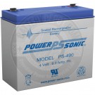 Powersonic 4v 9Ah Sealed Lead Acid Battery with F1 Terminals