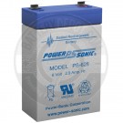 Powersonic 6v 2.8Ah Sealed Lead Acid Battery with F1 Terminals