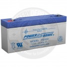 Powersonic 6v 3Ah Sealed Lead Acid Battery with F1 Terminals