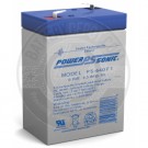 Powersonic 6v 4Ah Sealed Lead Acid Battery with F1 Terminals