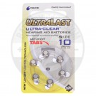 Size 10 Hearing Aid Battery, 6 Pack