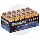 Ultralast 9V battery, 12 pack